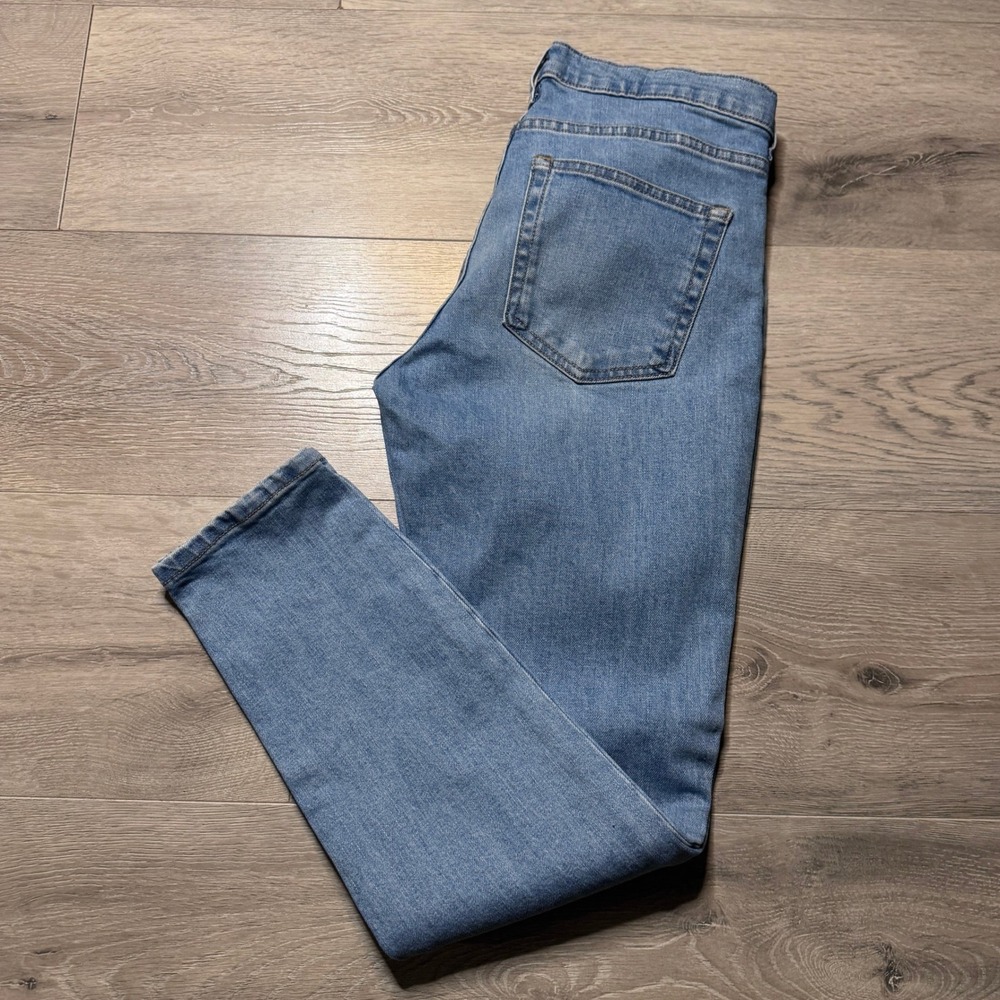 Everlane Stretch High Rise Skinny Jeans Light Indigo Blue Womens 28 or 6 Reg